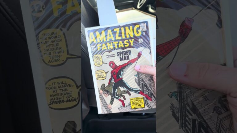 Rare comic collection unboxing featuring Amazing Fantasy #15 and Spider-Man #1